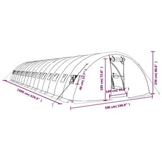 VidaXL Gewächshaus polyethylen  