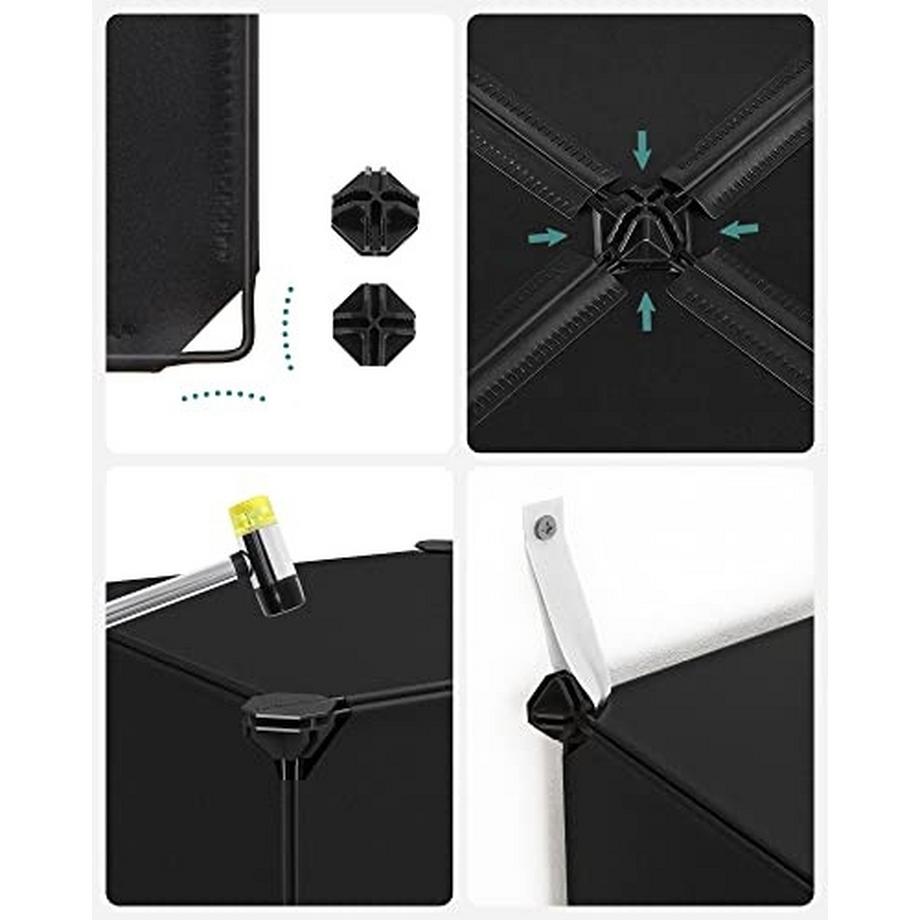 Pricenet  Scaffale portaoggetti a cubo fai-da-te - 15 unità robuste e espandibili 