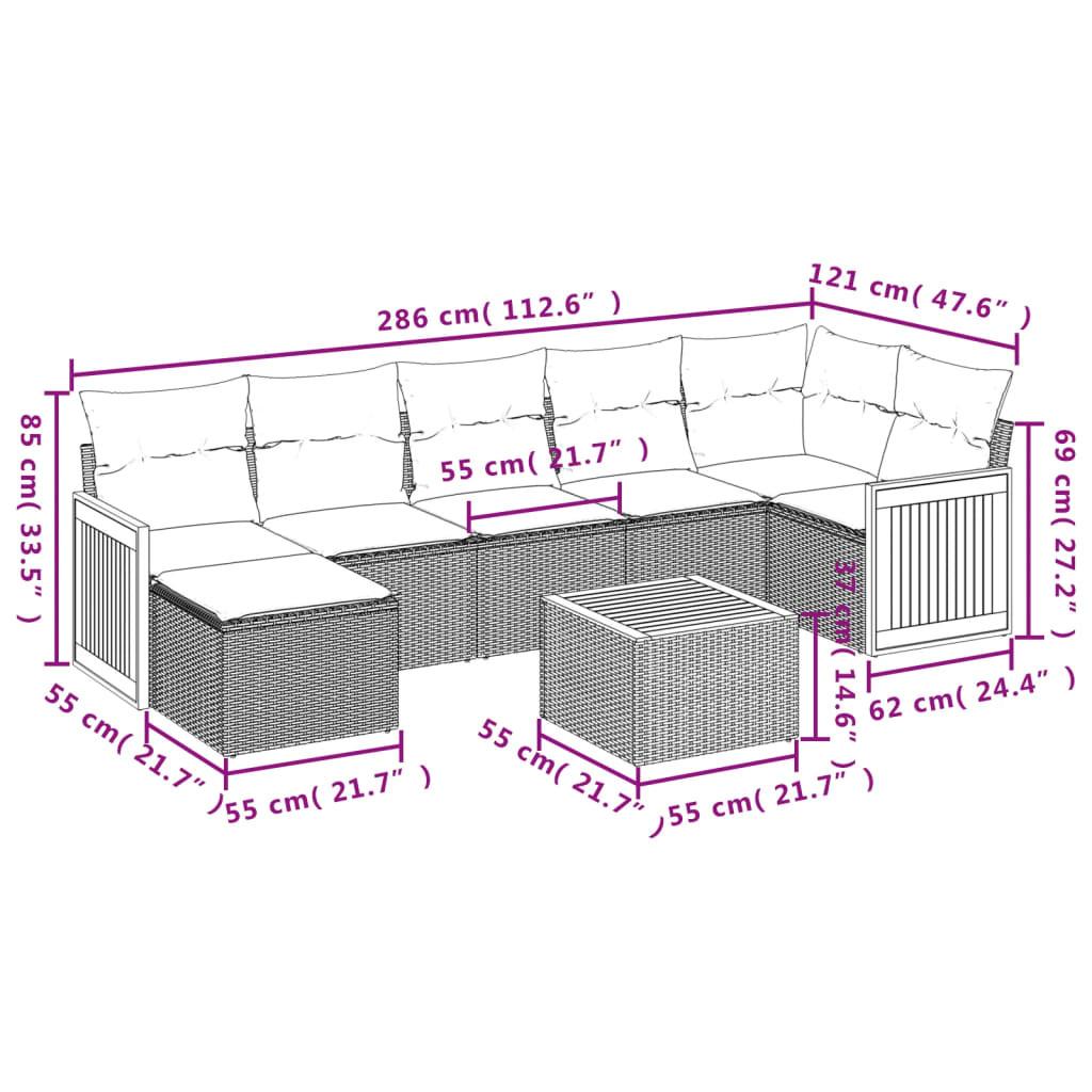 VidaXL Garten sofagarnitur poly-rattan  