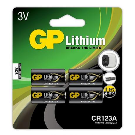 GP Batteries  CR123A 3V 4er-Pack GP 