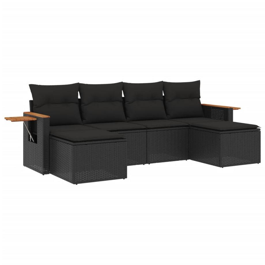 set divano da giardino Polirattan