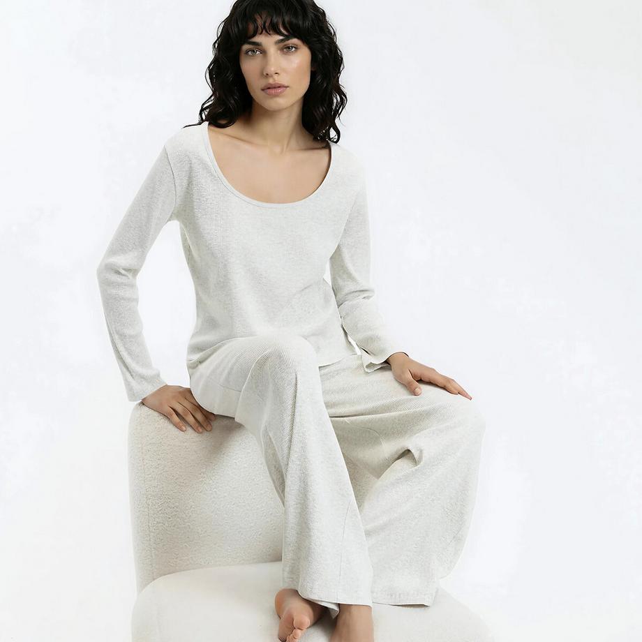 Pyjama aus Ripp-Jersey