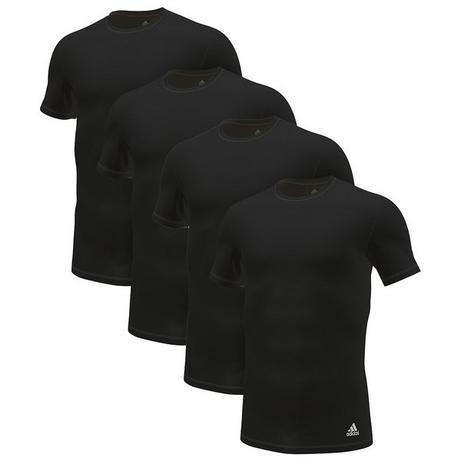 adidas  4er Pack Active Flex Cotton 3 Stripes - Unterhemd  Shirt Kurzarm 