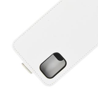 Cover-Discount  Galaxy A71 - Custodia classica in pelle Flip Bianco verticale 