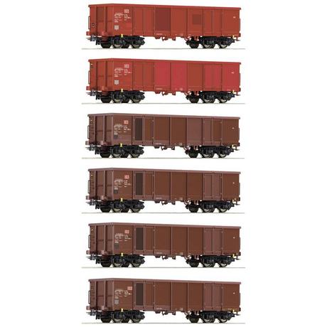 Roco  Lot de 6 wagons de marchandises de la DB AG 