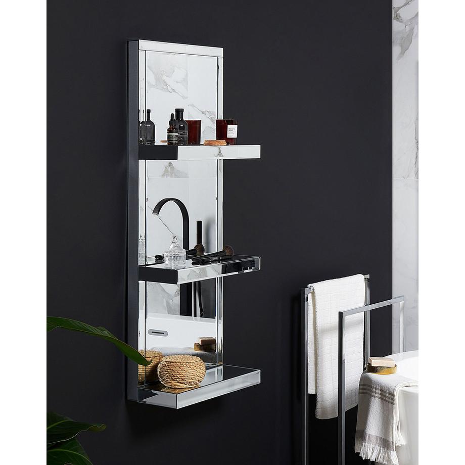 Beliani Wandregal aus Glas  GAONA  