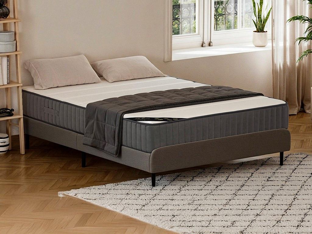 PALACIO Matelas 200 x 200 cm ressorts ensachés 7 zones et mousse haute résilience ép.26cm - AUDACE de PALACIO  