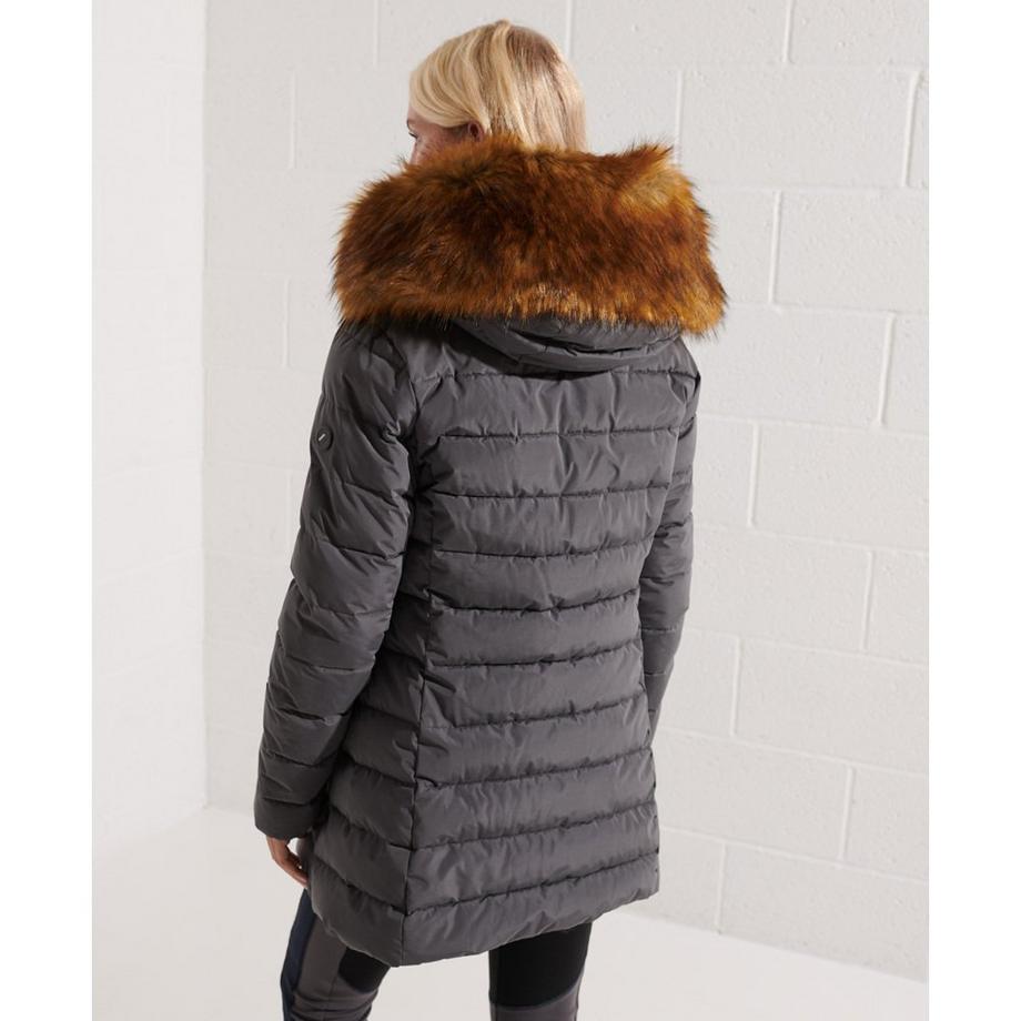 Superdry lange daunenjacke damen arctic  