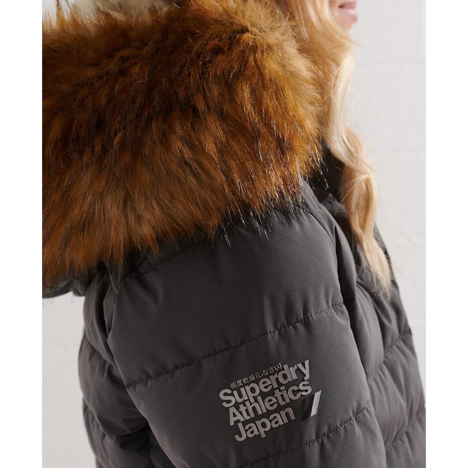 Superdry lange daunenjacke damen arctic  