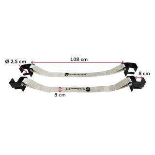 GladiatorFit  Cinghie di sicurezza 110x8cm per rack e gabbia per squat (set di 2) 