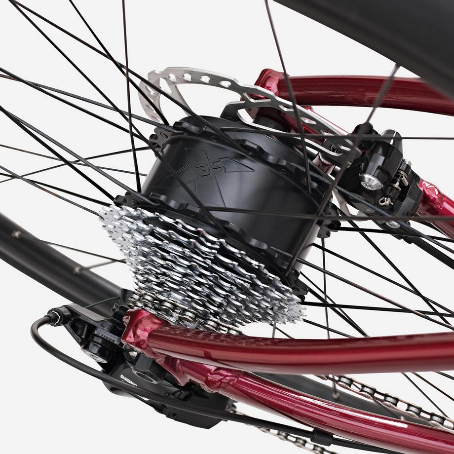 VAN RYSEL  Bici da corsa uomo con assistenza elettronica telaio alluminio 