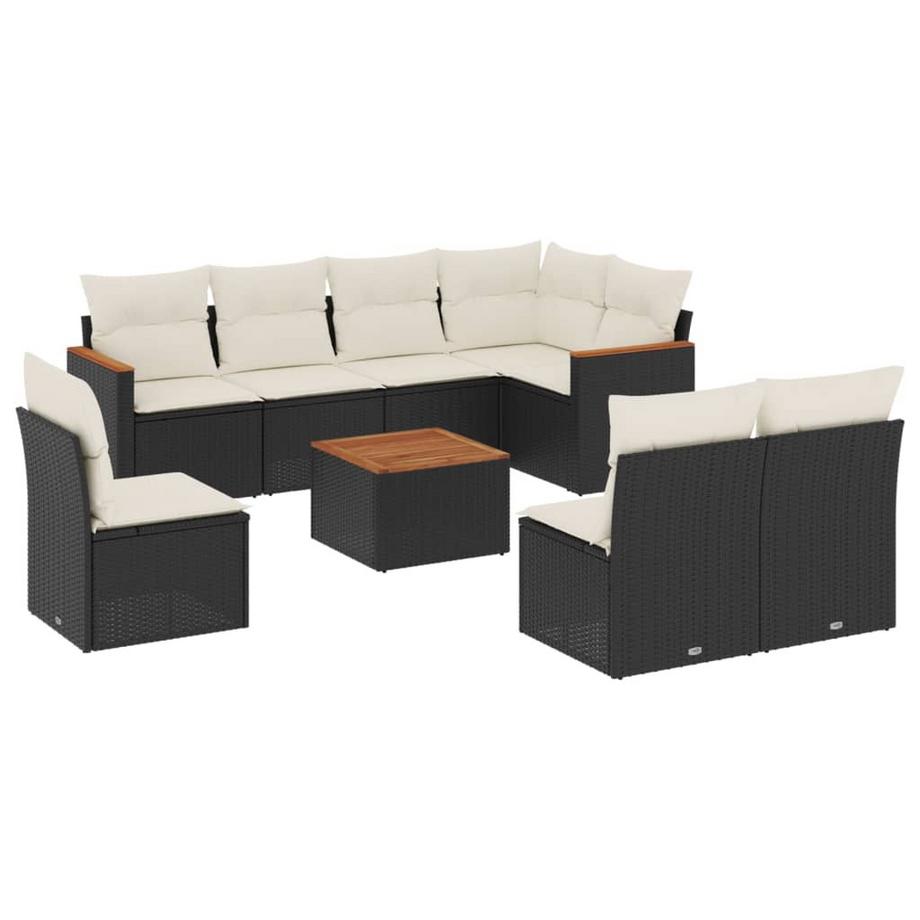 set divano da giardino Polirattan