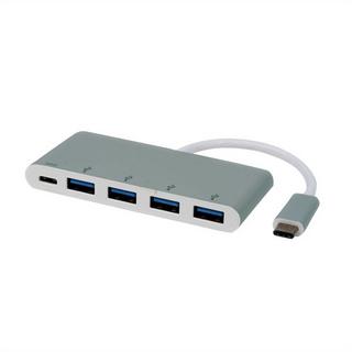 Roline  14.02.5045 hub di interfaccia USB 3.2 Gen 1 (3.1 Gen 1) Type-C 5000 Mbit/s Argento 