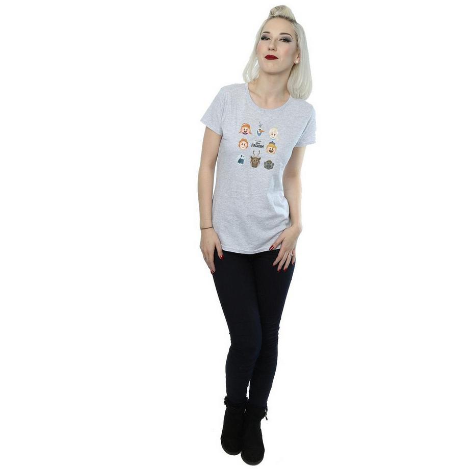 Disney T-Shirt Frozen Personnages Emoji  