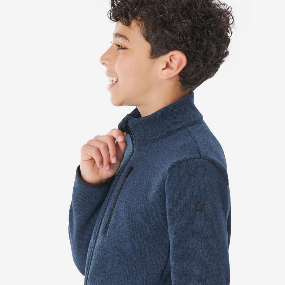 QUECHUA Kinder warme Wander Fleecejacke  