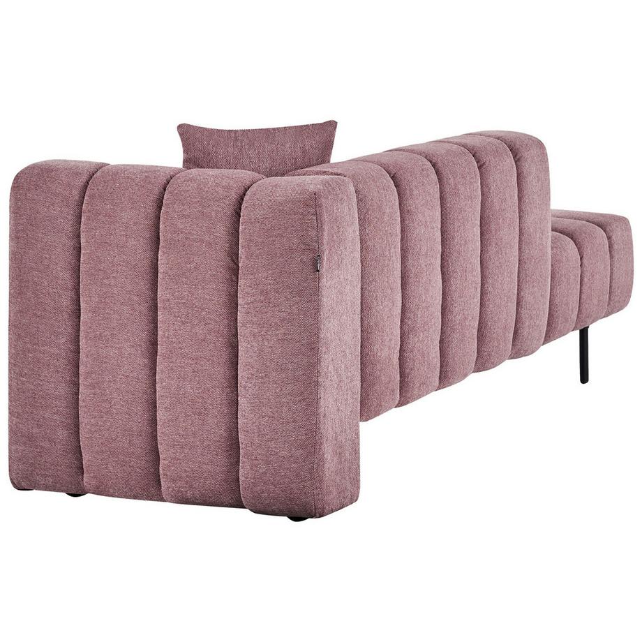 Beliani Chaise longue côté droit en Tissu Glamour LANNILS  