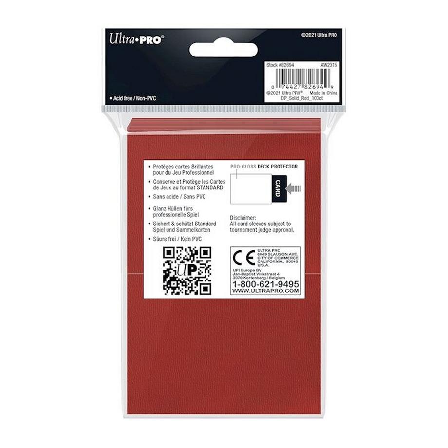 Ultra PRO  Red Deck Protector Standard (100) NEW SIZE 
