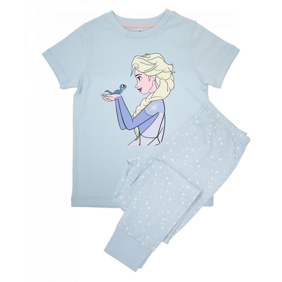 Ensemble De Pyjama Manches Courtes Motifs Elsa Et Étoiles
