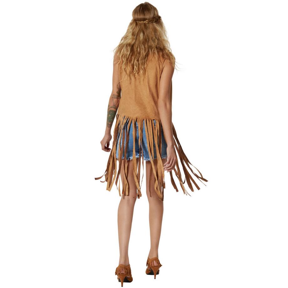 Tectake  Costume da donna Gilet Hippie 