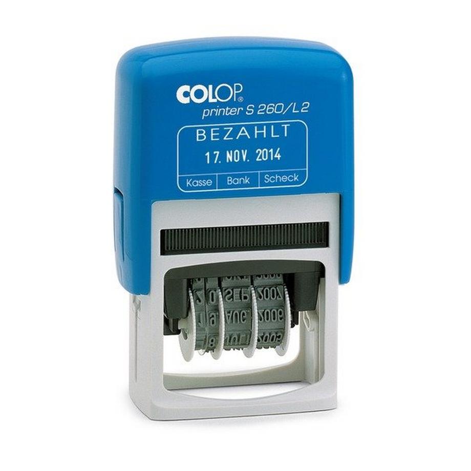 Colop COLOP Datumstempel Bezahlt S260L2/D 24x45mm D  