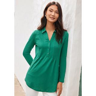 La Redoute Collections  Langärmeliges Blusenshirt mit Polokragen 