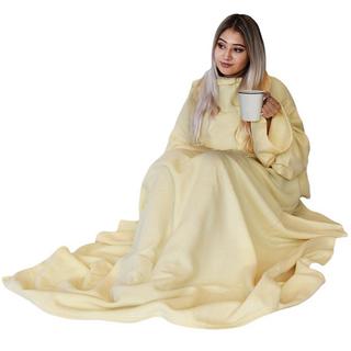 Mikamax Decke mit Ärmeln Beige  