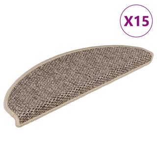 VidaXL Tapis d'escalier autocollants 15 pcs tissu  