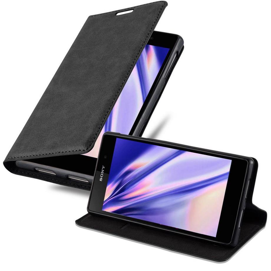 Cadorabo  Housse compatible avec Sony Xperia Z1 - Coque de protection avec fermeture magnétique, fonction de support et compartiment pour carte 