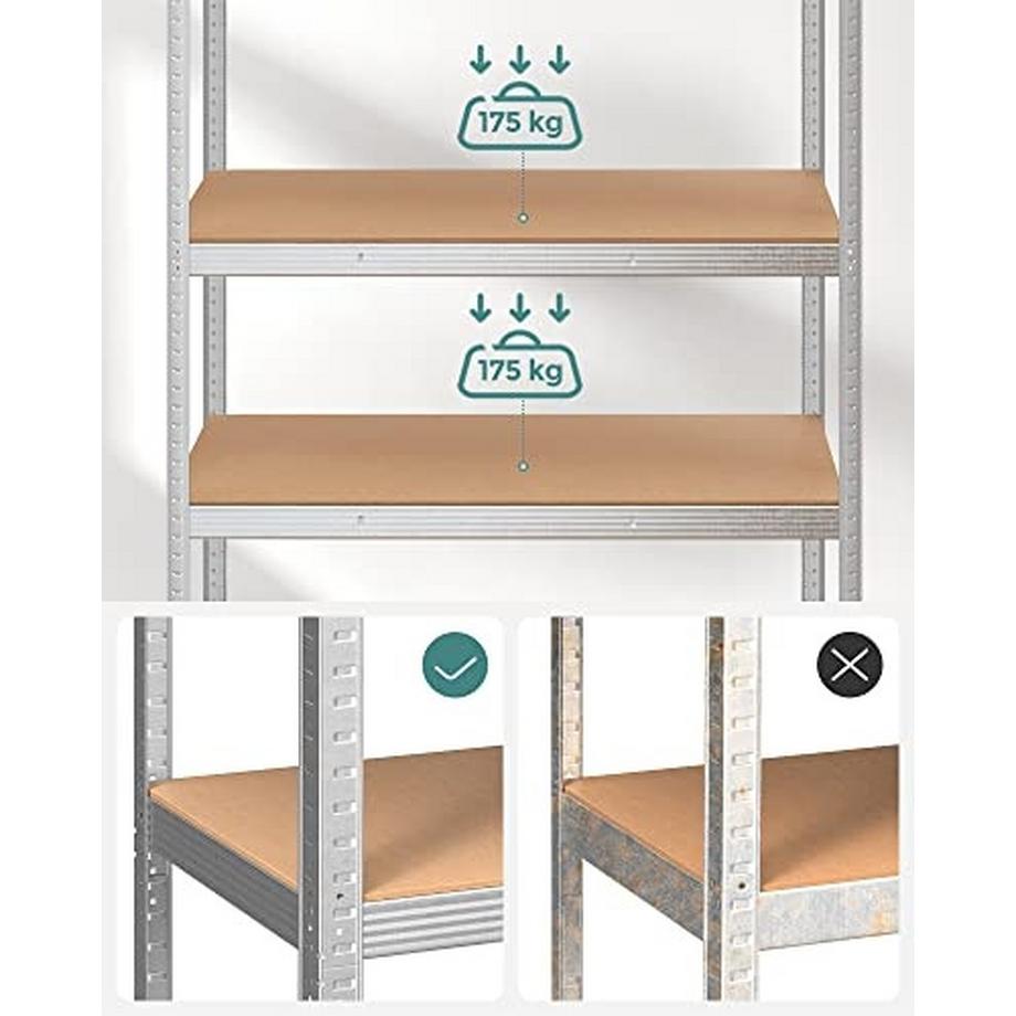 Pricenet  Étagère de garage en acier robuste, capacité de 875 kg 