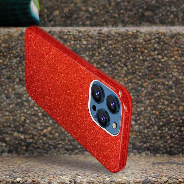 Avizar  Cover Paillette iPhone 13 Pro Rossa 