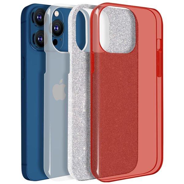 Avizar  Cover Paillette iPhone 13 Pro Rossa 