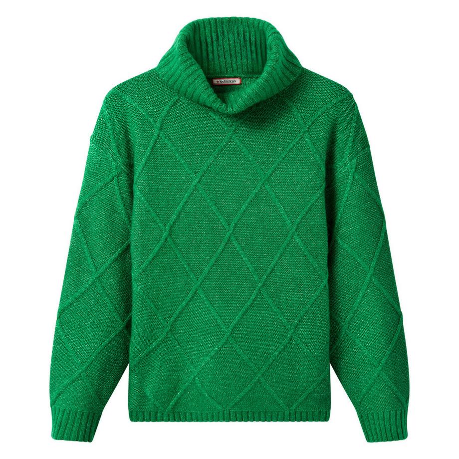 Joe Browns Klassischer Rollkragenpullover mit Rautenmuster  