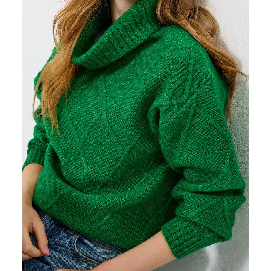Joe Browns Klassischer Rollkragenpullover mit Rautenmuster  