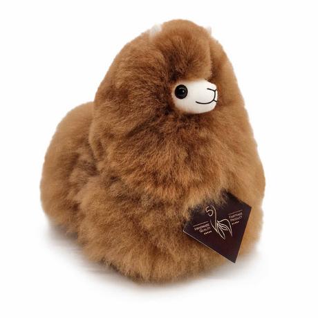 Inkari  Peluche Alpaga mini (15 cm) - Noisette 