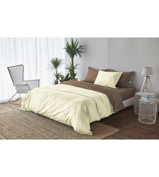 Living Home Uni Satin Doubleface Taie d'oreiller  