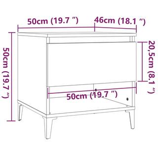 VidaXL Table d'appoint bois d'ingénierie  