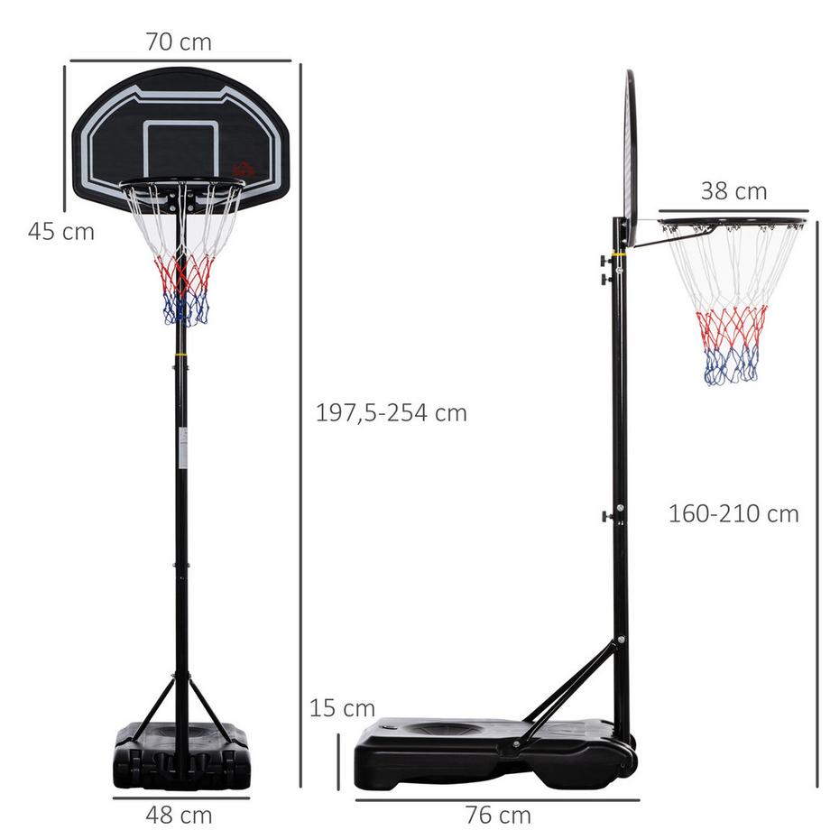HOMCOM panier de basket  