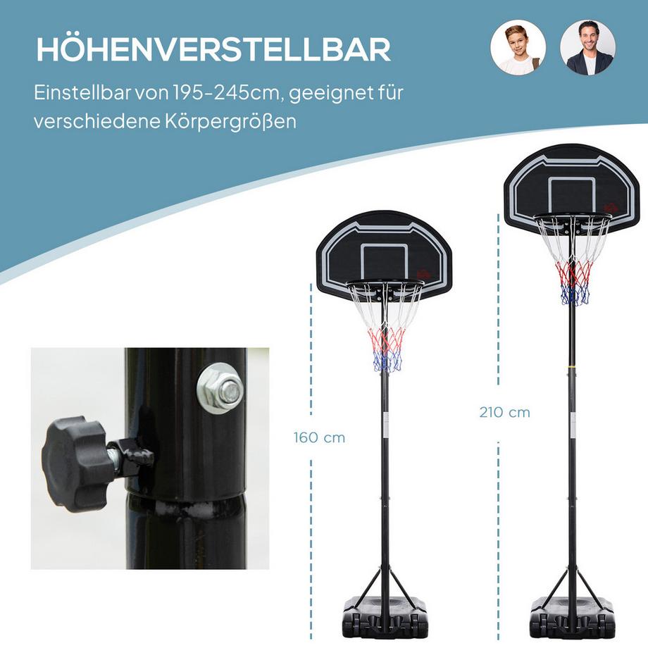 HOMCOM panier de basket  