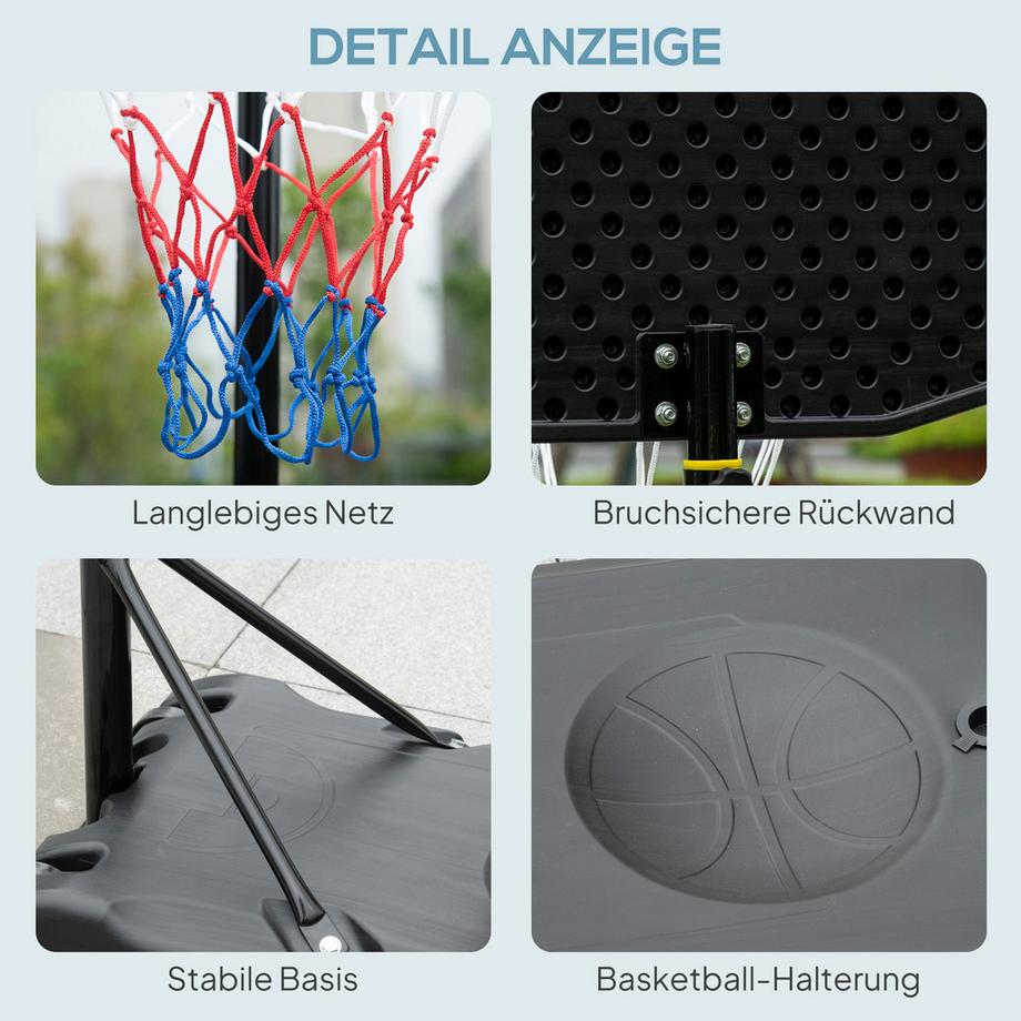 HOMCOM panier de basket  