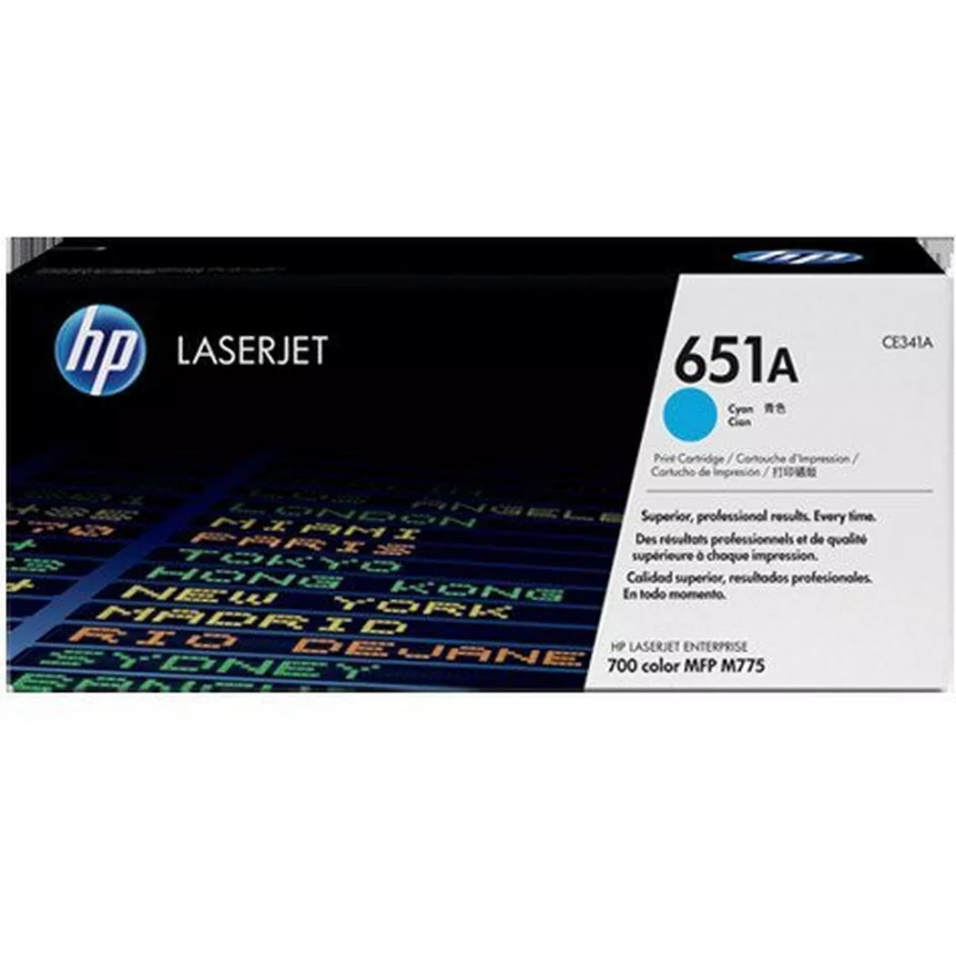 Hewlett-Packard – HP Toner-Modul 651A cyan CE341A LJ Enterpr.700 M775 16’000 S., Schwarz, One Size