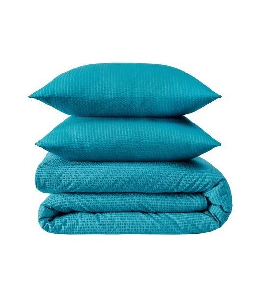 Flair Seersucker Tinta Unita Set Biancheria da Letto  