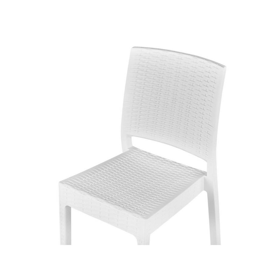 Beliani Ensemble de salle à manger de jardin pour 6 personnes en Matière synthétique Moderne FOSSANO  