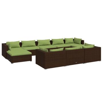 set lounge giardino Polirattan