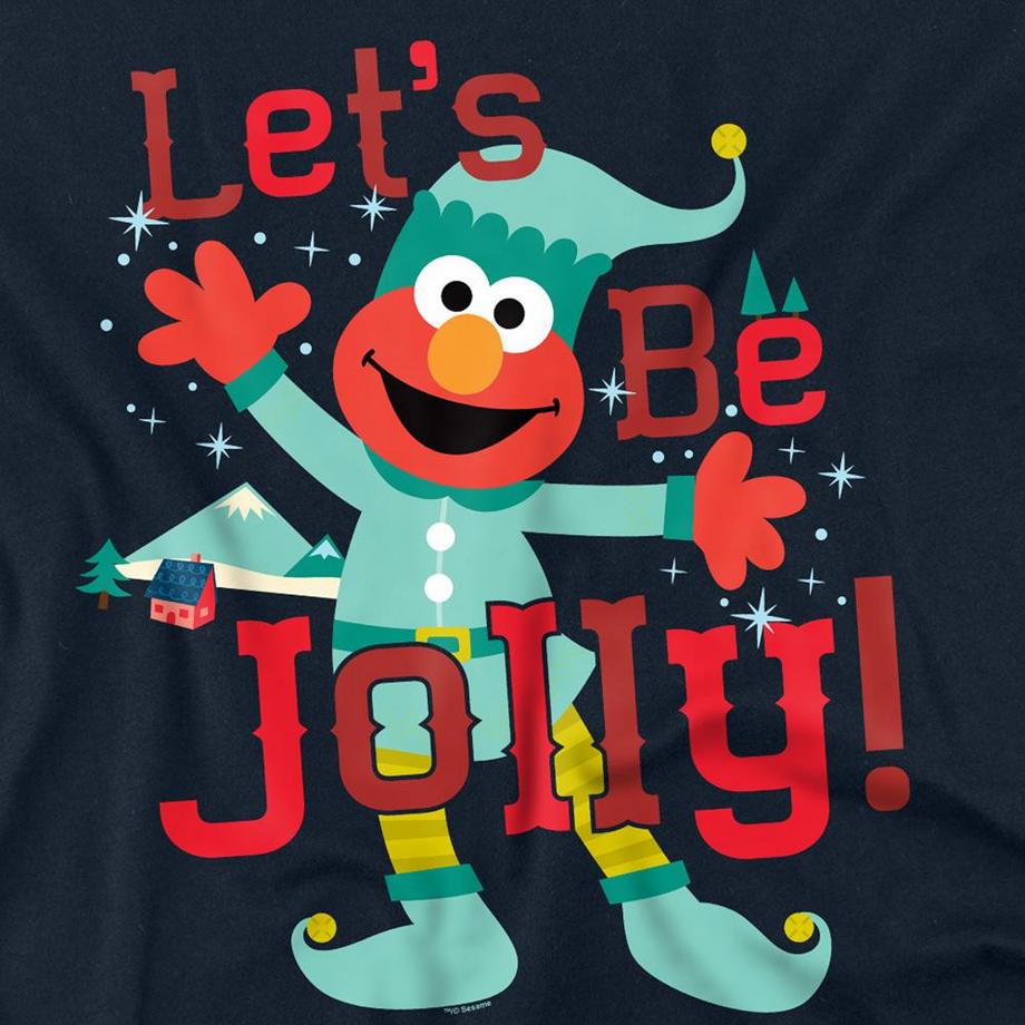 Sesame Street T-Shirt Manches Longues Let's Be Jolly avec Motif de Noël  