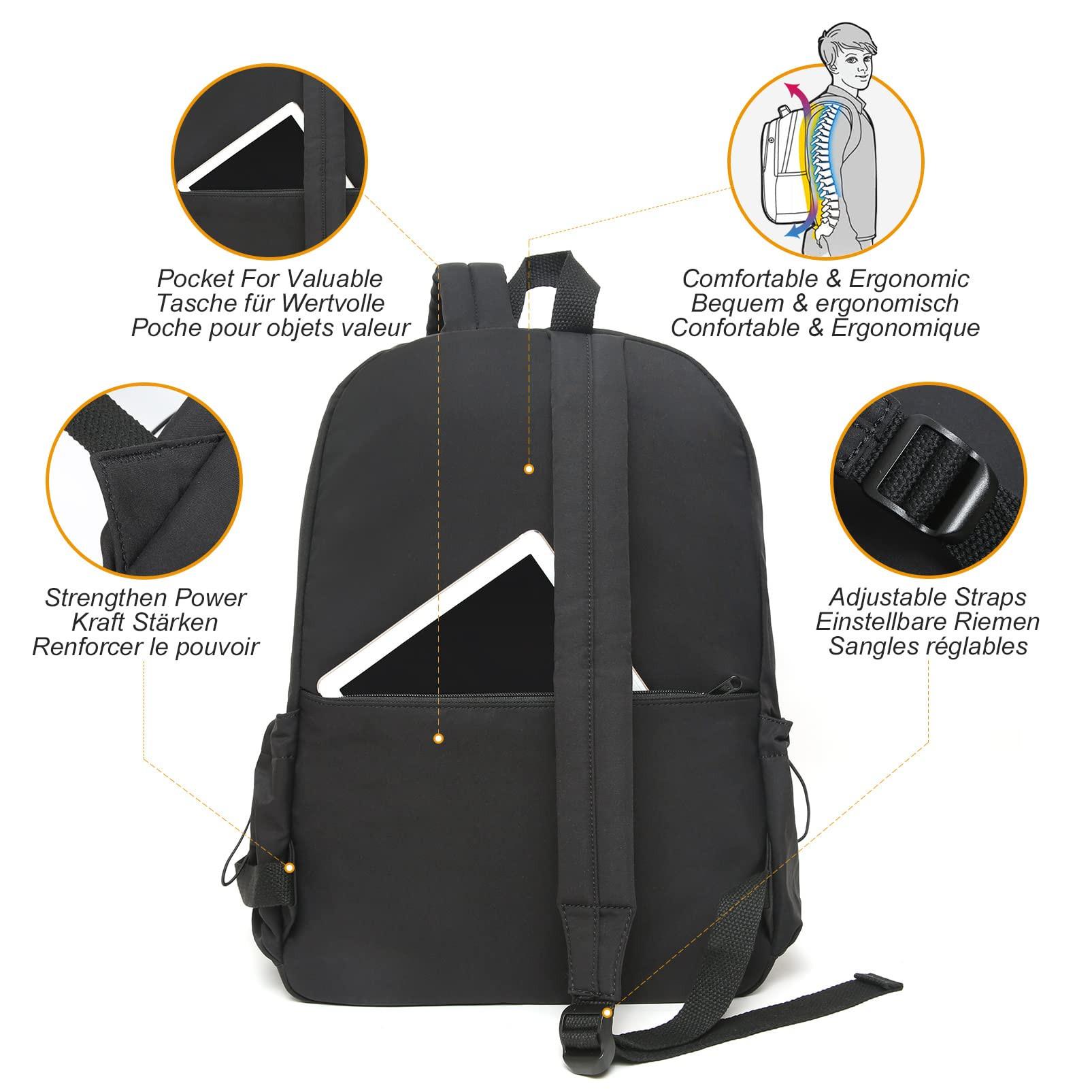 Only-bags.store Sac à dos scolaire adolescent avec compartiment pour ordinateur portable  