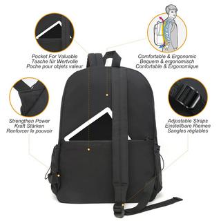 Only-bags.store Sac à dos scolaire adolescent, sac d'école, cartable avec compartiment pour ordinateur portable  