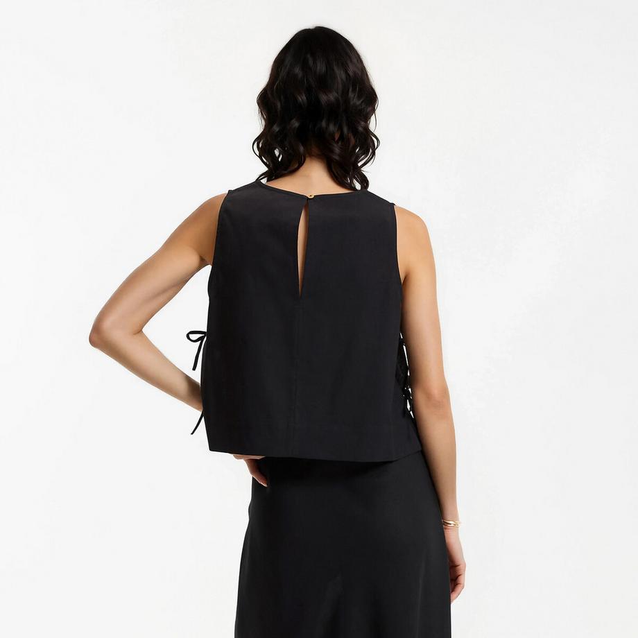 La Redoute Collections Top sans Manches à Nouer sur les Côtés  