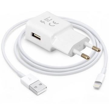 Chargeur iPhone 1.5A+ câble Blanc