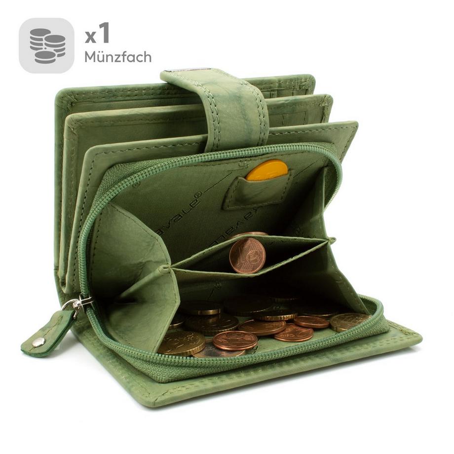 Only-bags.store Geldbörse aus weichem Leder mit RFID-Geldbörse  