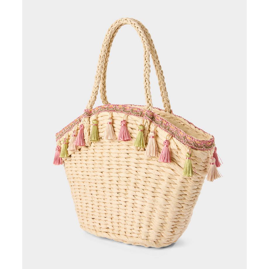 Joe Browns Geflochtene Korbtasche mit Quasten  